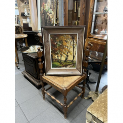 Obraz drzewa malowany na desce