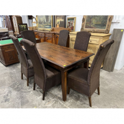 Stół kolonialny z 6...