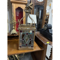 Lampa wisząca witrażowa