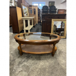 Stylowa ława owalna z...