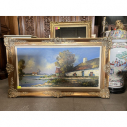 Obraz pejzaż malowany na...