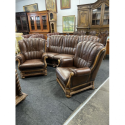 Wypoczynek skórzany na...