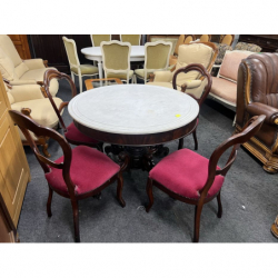 Stoł okragły z marmurowym...