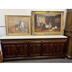 Komoda z marmurowym...