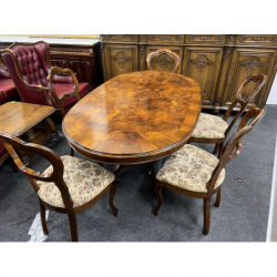 Stół barokowy owalny z 5...