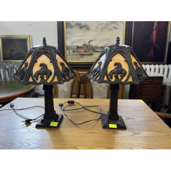 Stylowa lampa stołowa z...