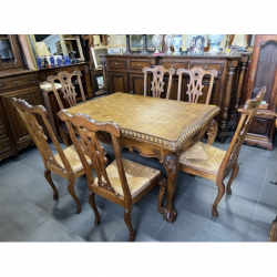 Stół chippendale z 6...